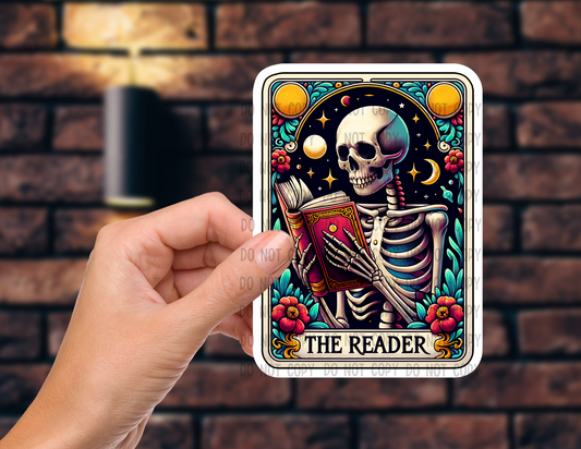 The reader - Vinyl Sticker