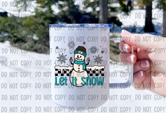 Let It Snow - UV DTF Decal