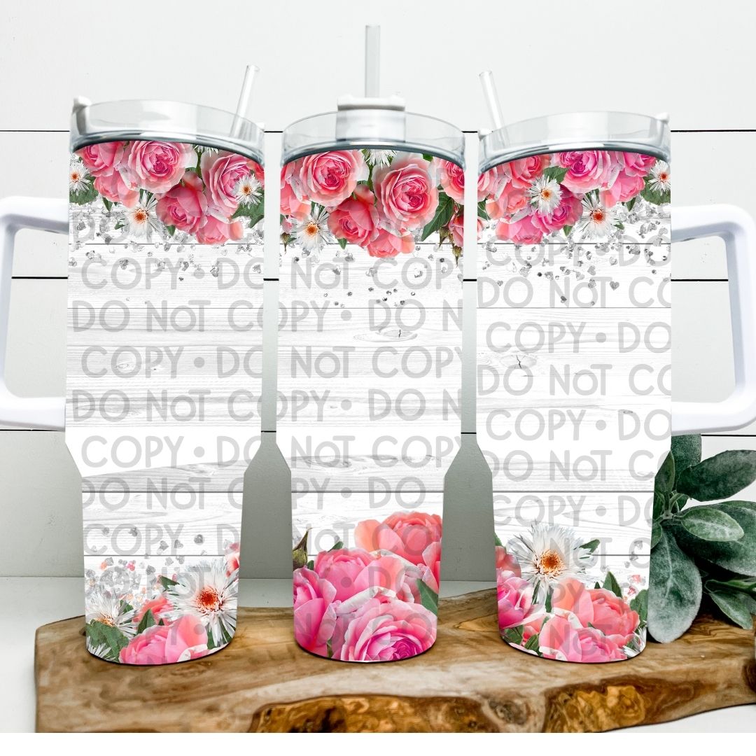 Roses - 40oz  Sublimation Wrap