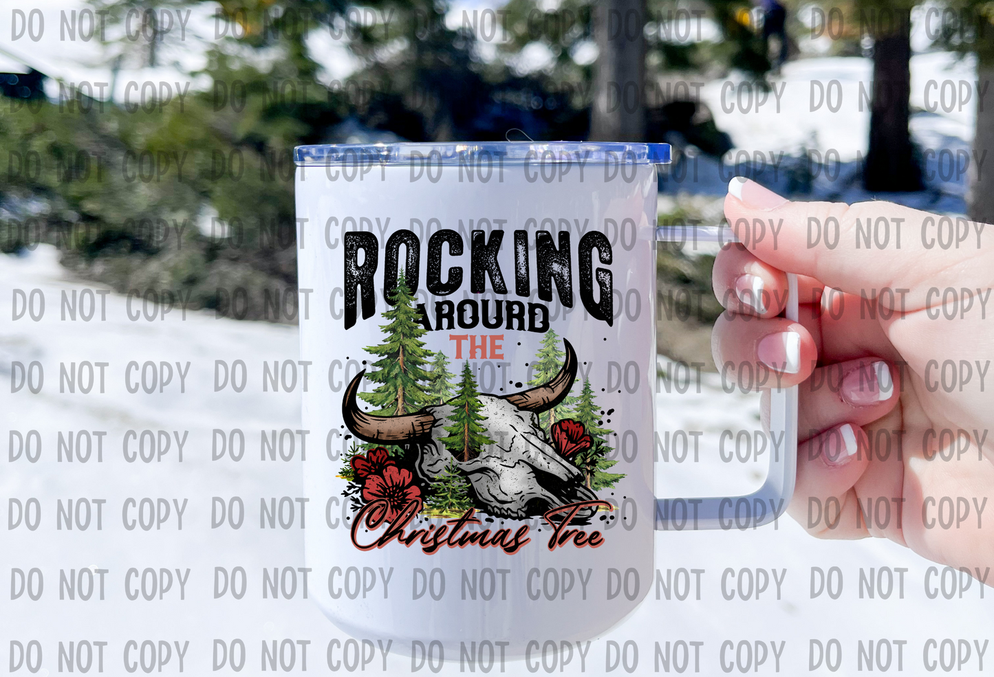 Rocking Around The Christmas Tree - UV DTF Decal