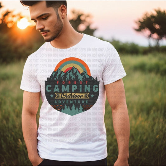 Forest Camping Outdoor Adventure- DTF