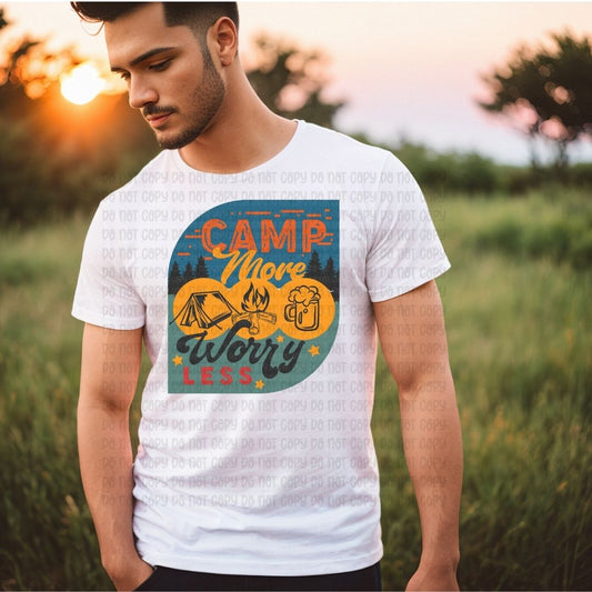 Camp More Worry Less - DTF