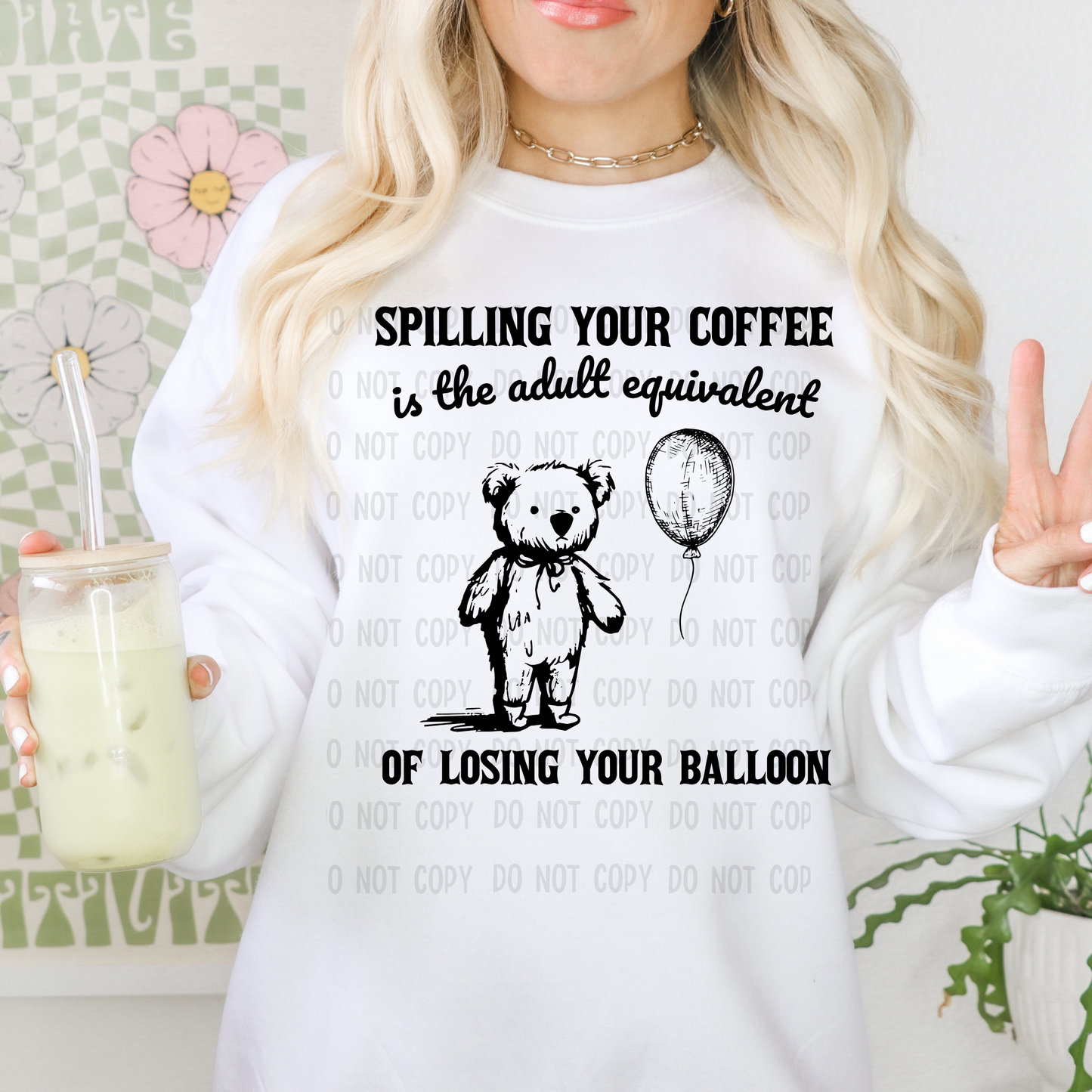 Spilling coffee - DTF