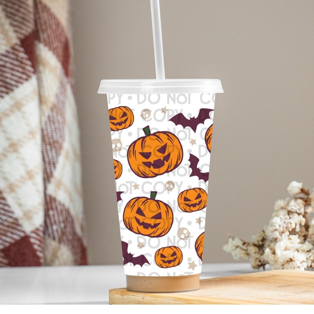 Pumpkins & Bats - UV DTF 24oz Wrap