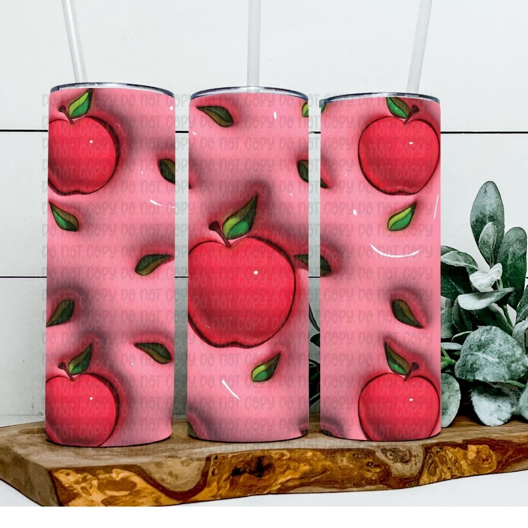 Apples - Sublimation 20oz Skinny Straight Wrap