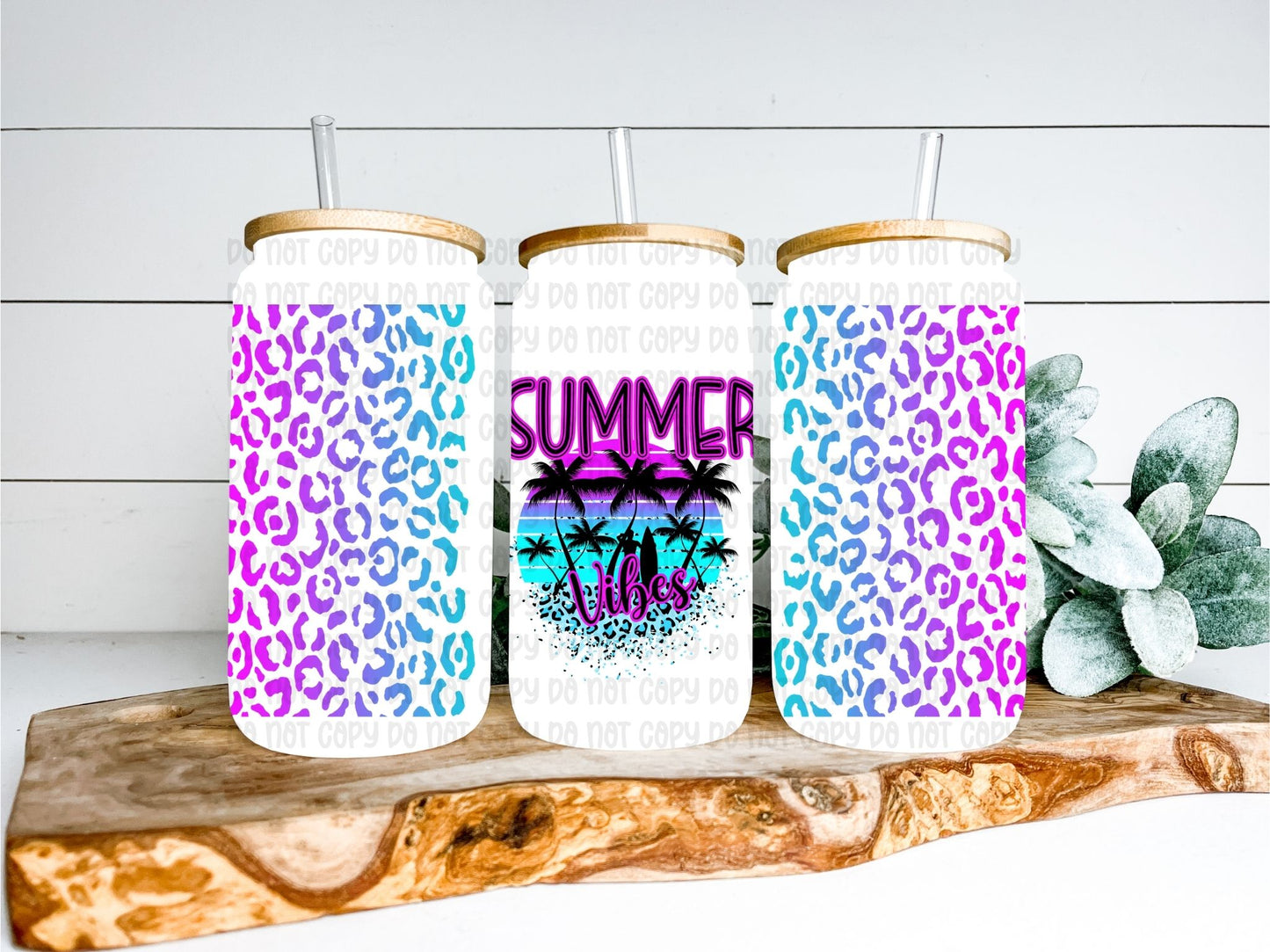 Summer Vibes Wrap 16oz - UV DTF