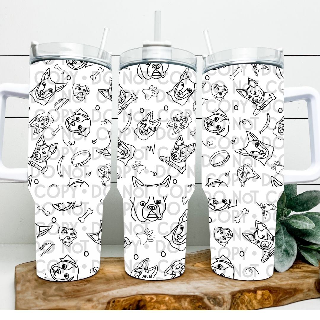 Dogs - 40oz  Sublimation Wrap