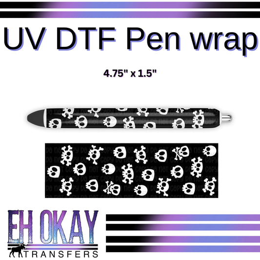 Skulls Pen Wrap - UV DTF