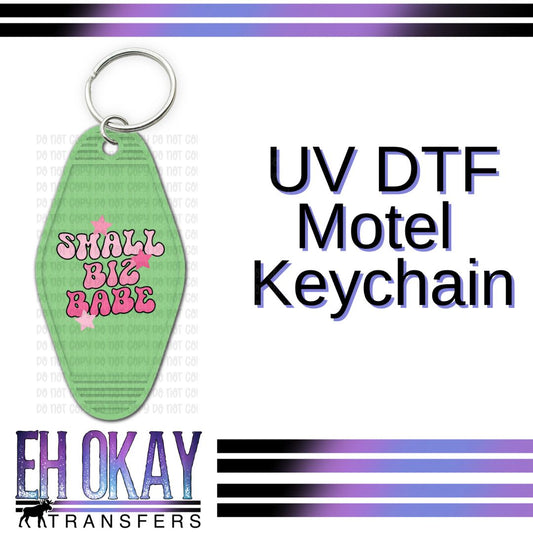 Small Biz Babe - UV DTF Keychain Decal