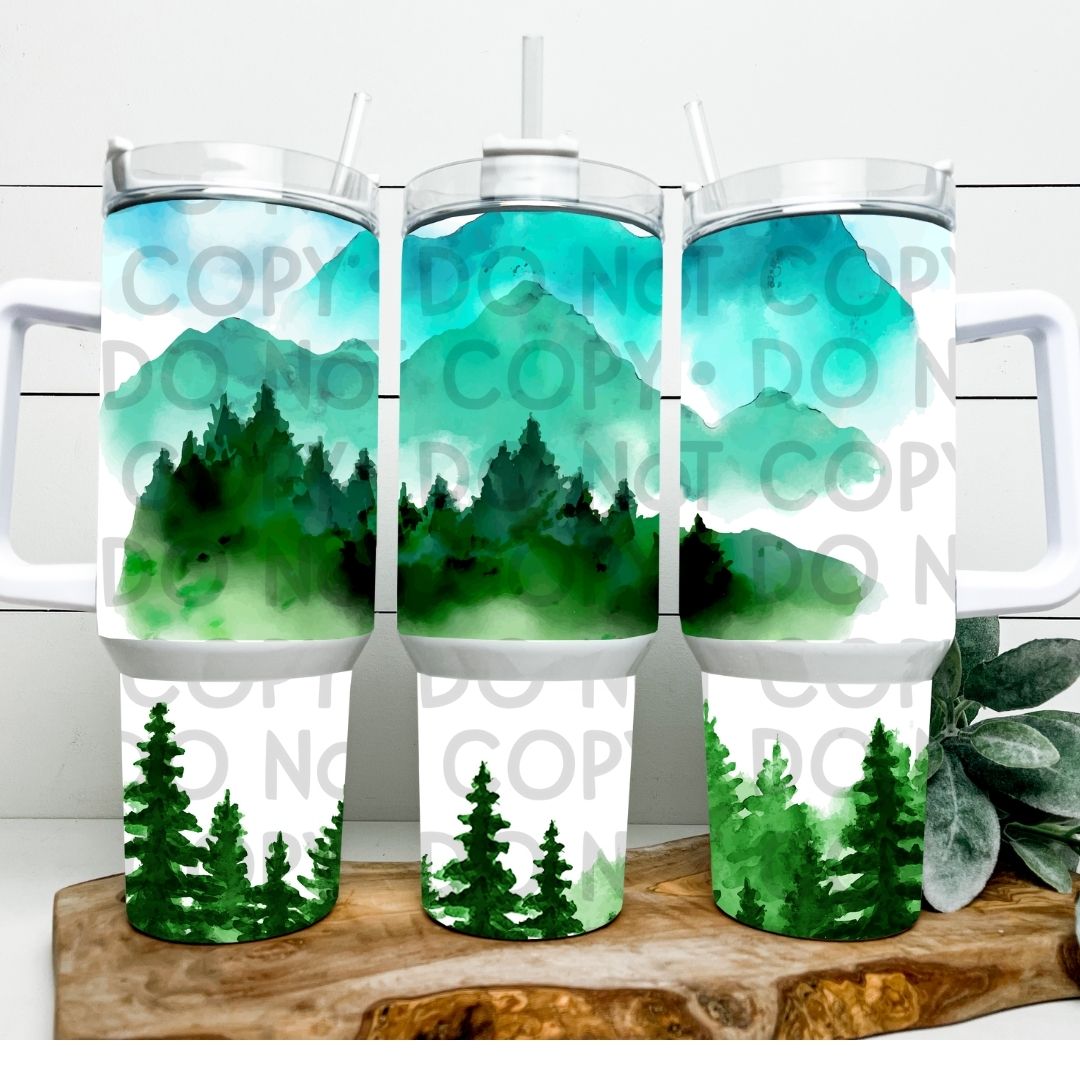 Mountains - 40oz  Sublimation Wrap