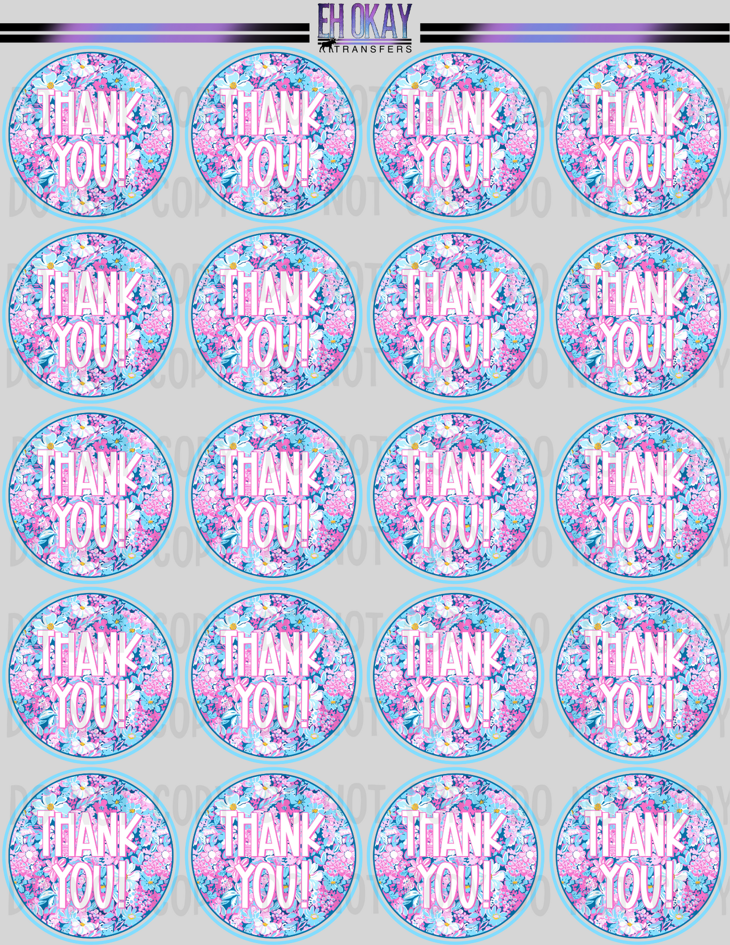 Thank you - Vinyl sticker sheet