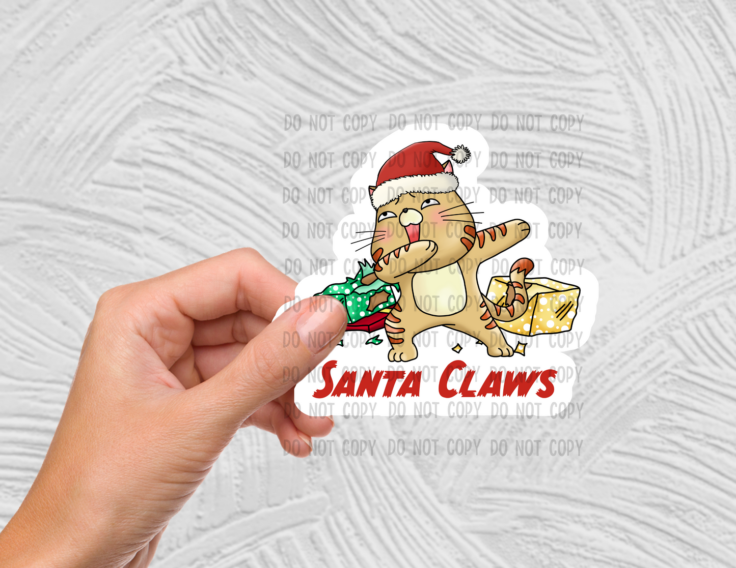 Santa claws - Vinyl Sticker