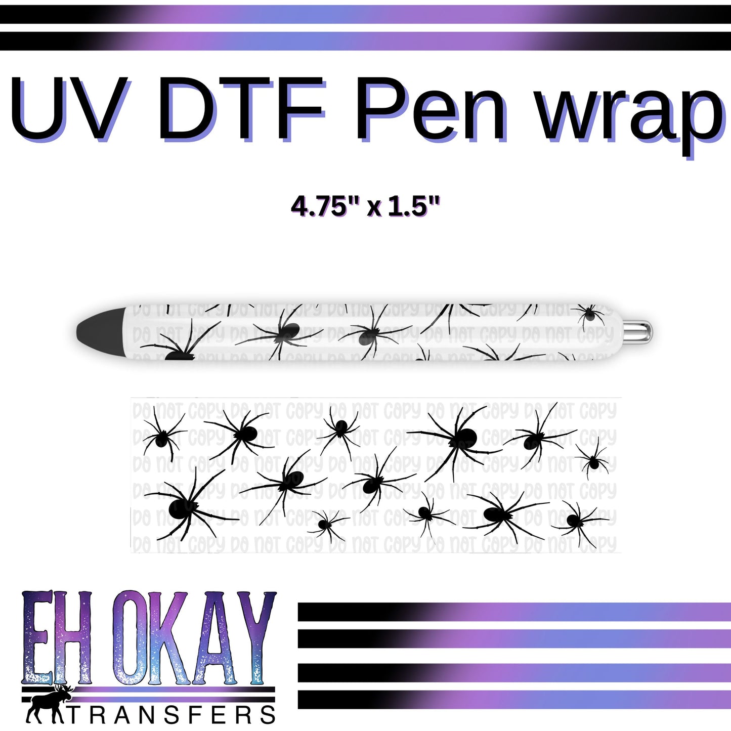 Spiders Pen Wrap - UV DTF