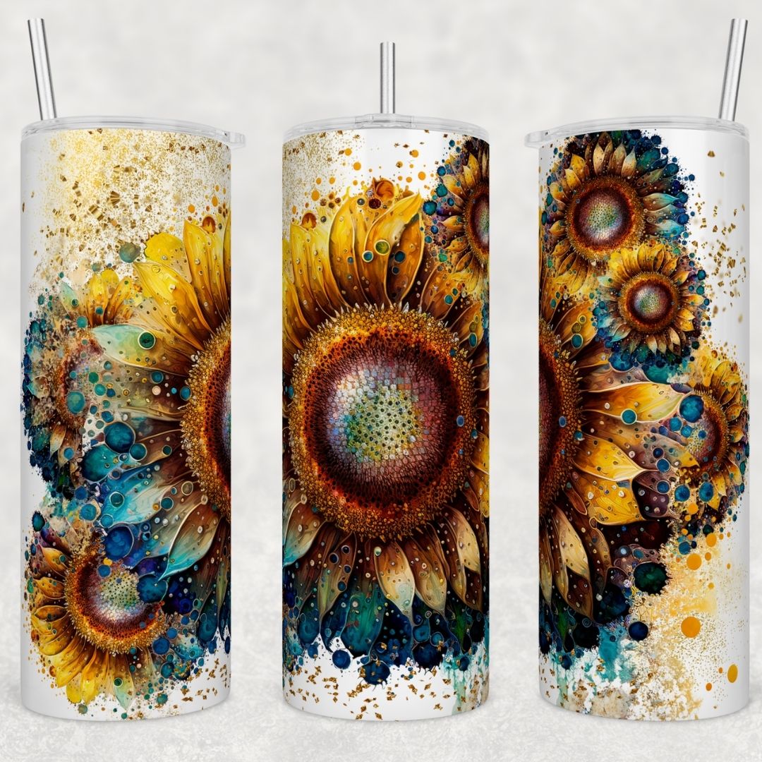 Sunflower - Sublimation 20oz Skinny Straight Wrap