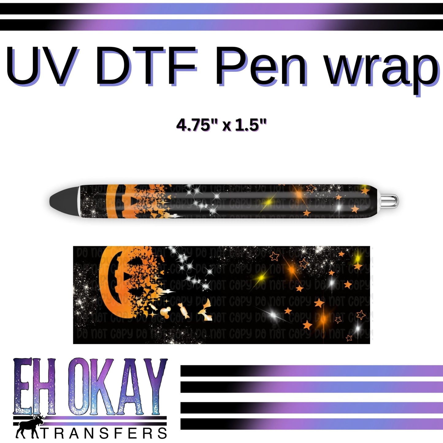 Halloween Pen Wrap - UV DTF