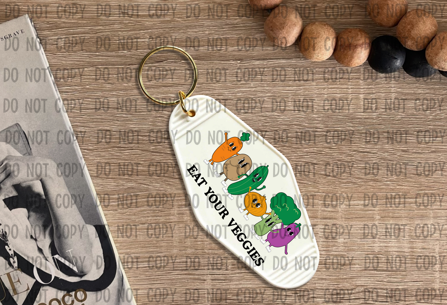 Eat Your Veggies - UV DTF Keychain Decal