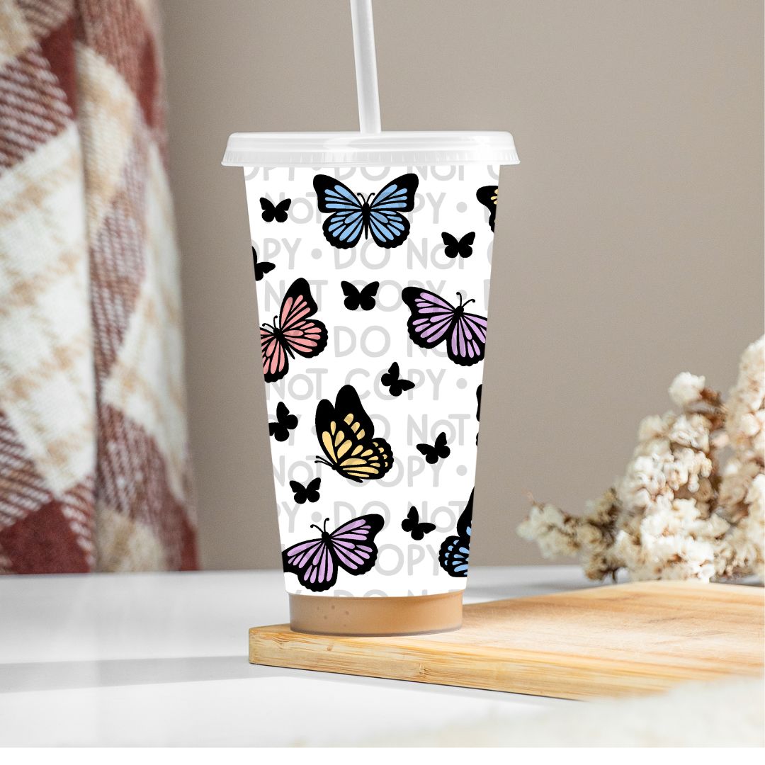 Butterflies - UV DTF 24oz Wrap