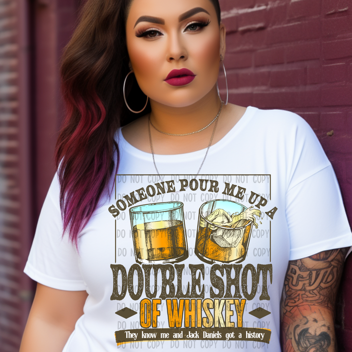 Double shot of whiskey - DTF