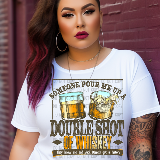 Double shot of whiskey - Sublimation