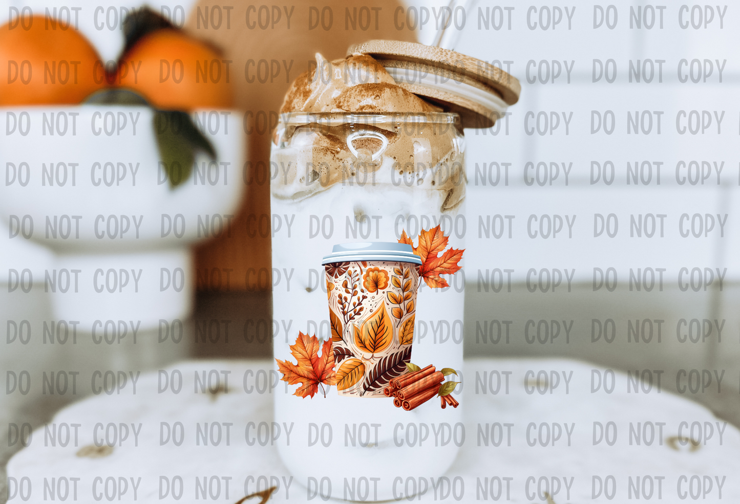 Fall Latte - UV DTF Decal