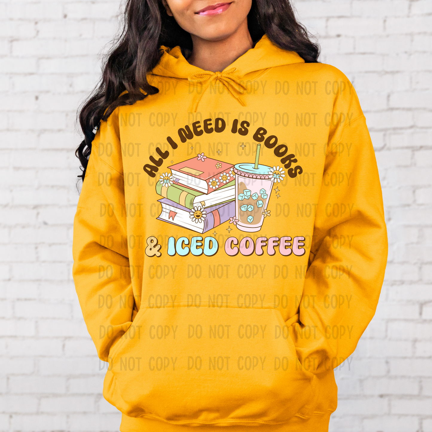 All I need is books and iced coffee - Sublimation