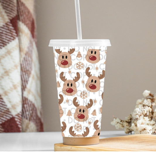 Reindeer - UV DTF 24oz Wrap