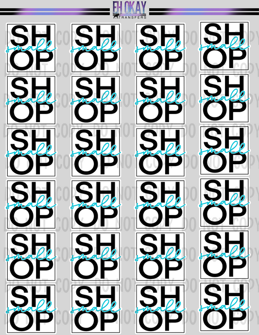 Shop small - Vinyl sticker sheet
