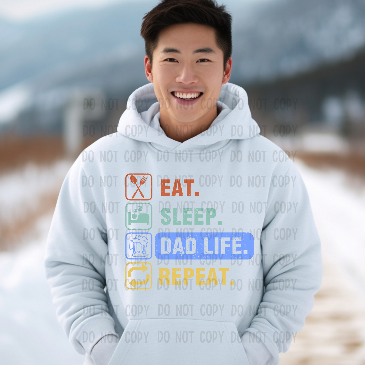 Eat sleep dad - DTF