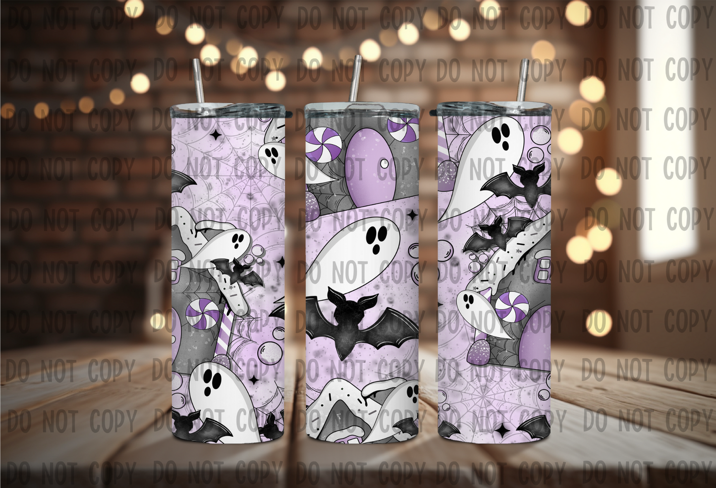 Spooky Gingerbread House - Sublimation 20oz Straight Wrap