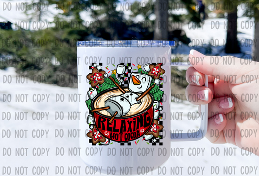 Relaxing Hot Cocoa - UV DTF Decal
