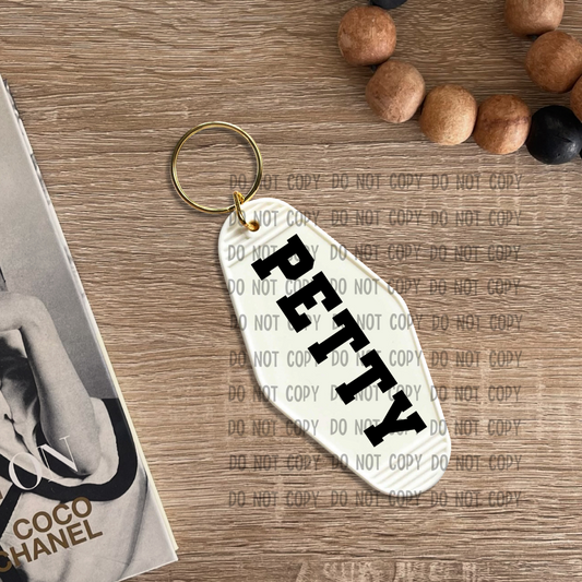 Petty - UV DTF Keychain Decal