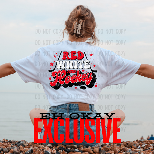 Red white and hockey EXCLUSIVE - Sublimation