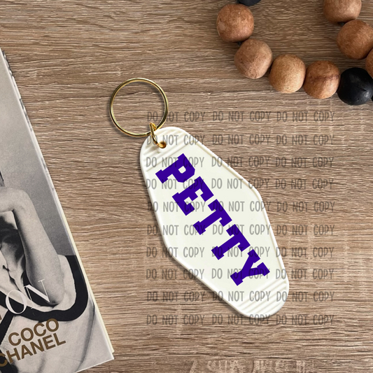 Petty - UV DTF Keychain Decal