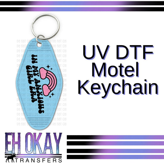 Anxiety Girl Era - UV DTF Keychain Decal