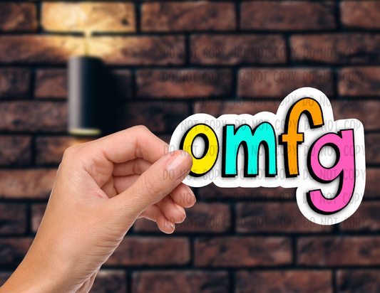 OMFG - Vinyl Sticker