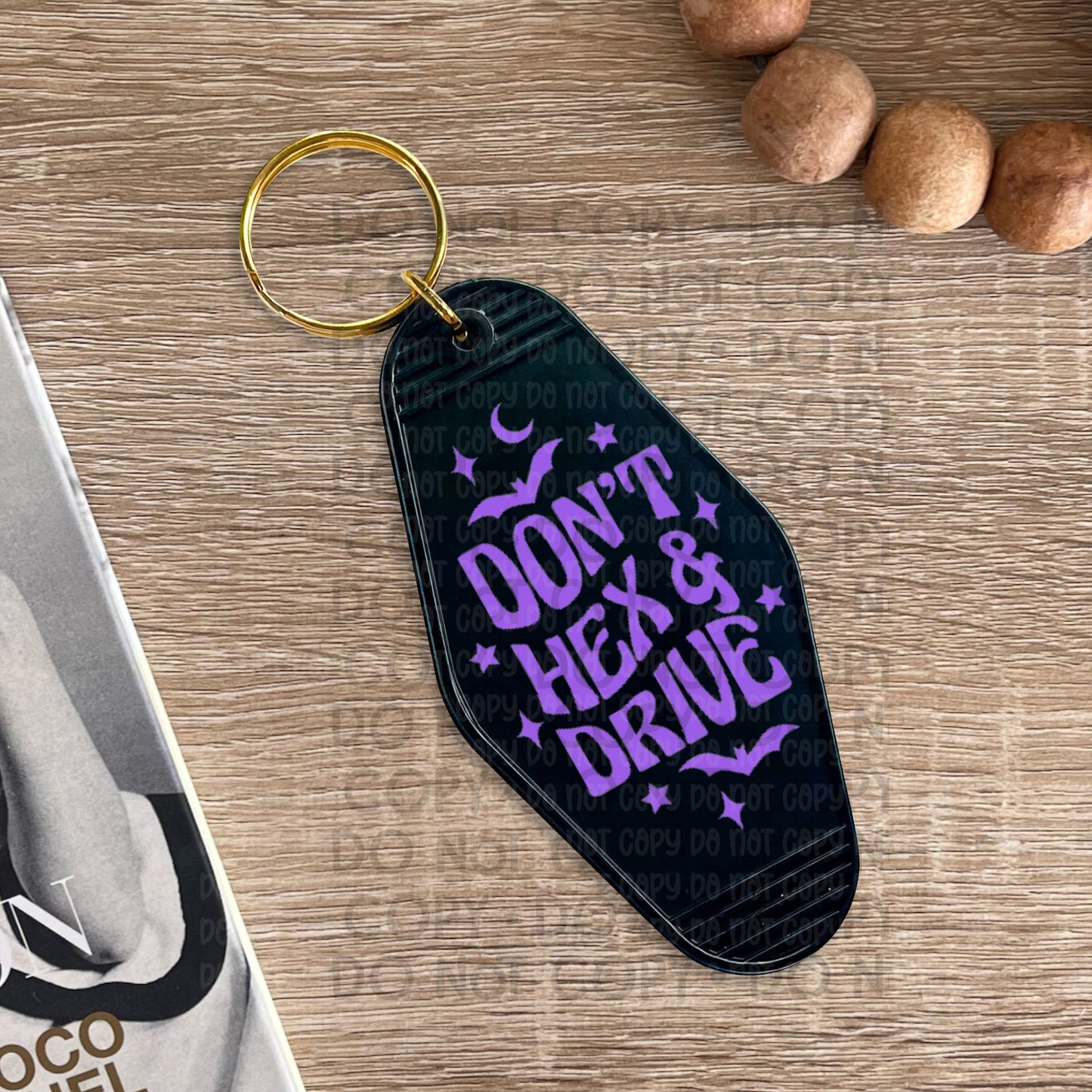 Don't Hex & Drive - UV DTF Keychain Decal