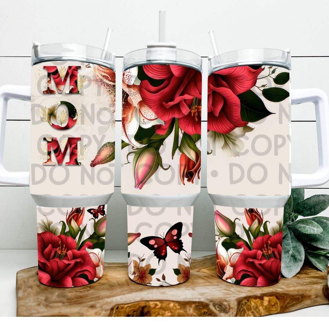 Floral Mom - 40oz  Sublimation Wrap