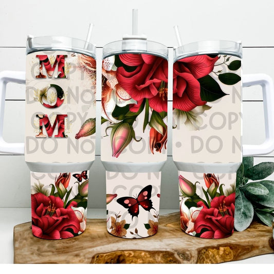 Floral Mom - 40oz  Sublimation Wrap