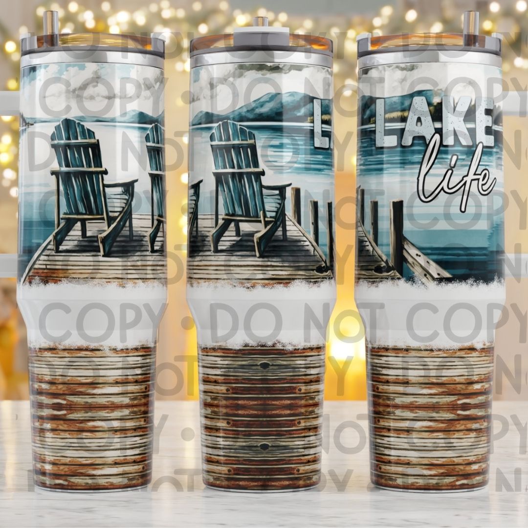 Lake Life - 40oz  Sublimation Wrap