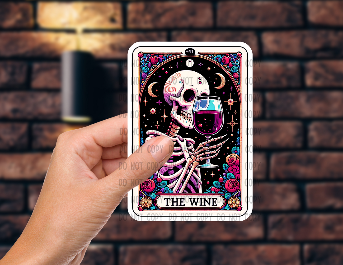 The wine - Vinyl Sticker