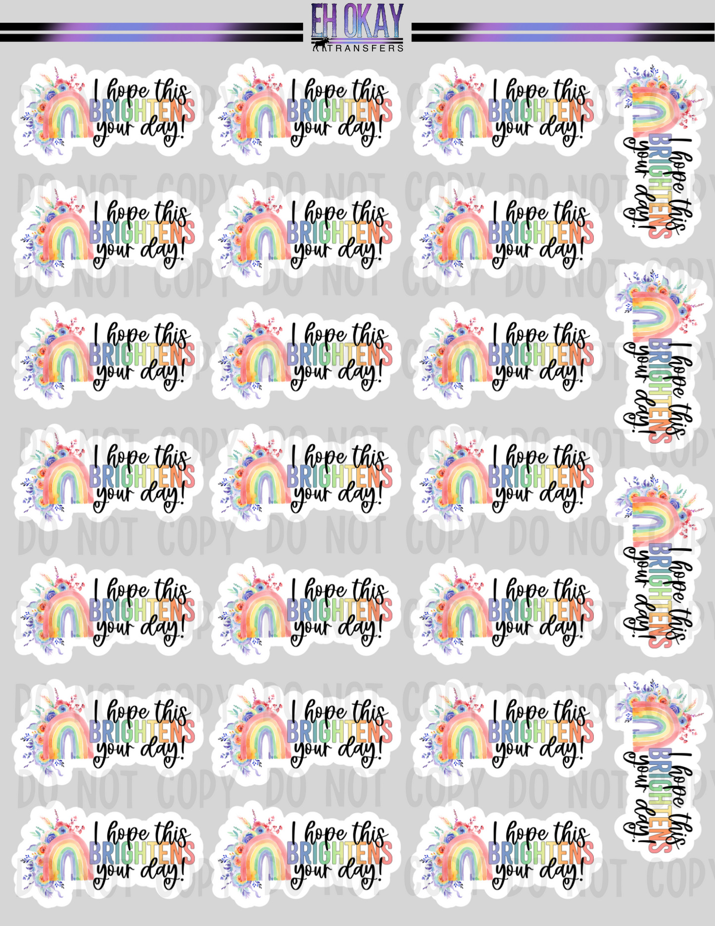 Day Brightener - Vinyl sticker sheet