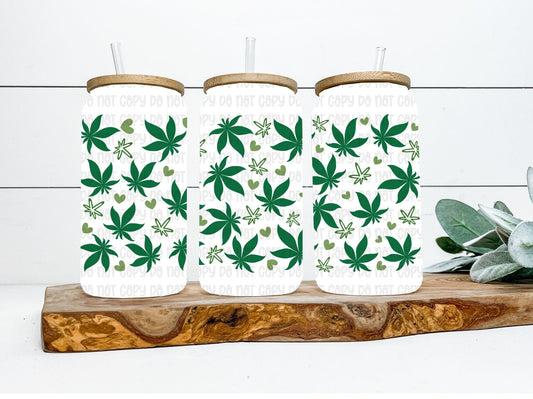 Weed Leaf Wrap 16oz - UV DTF