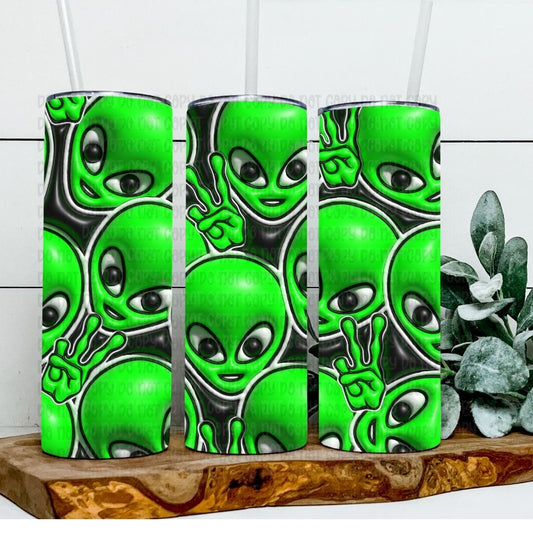 Aliens - Sublimation 20oz Skinny Straight Wrap