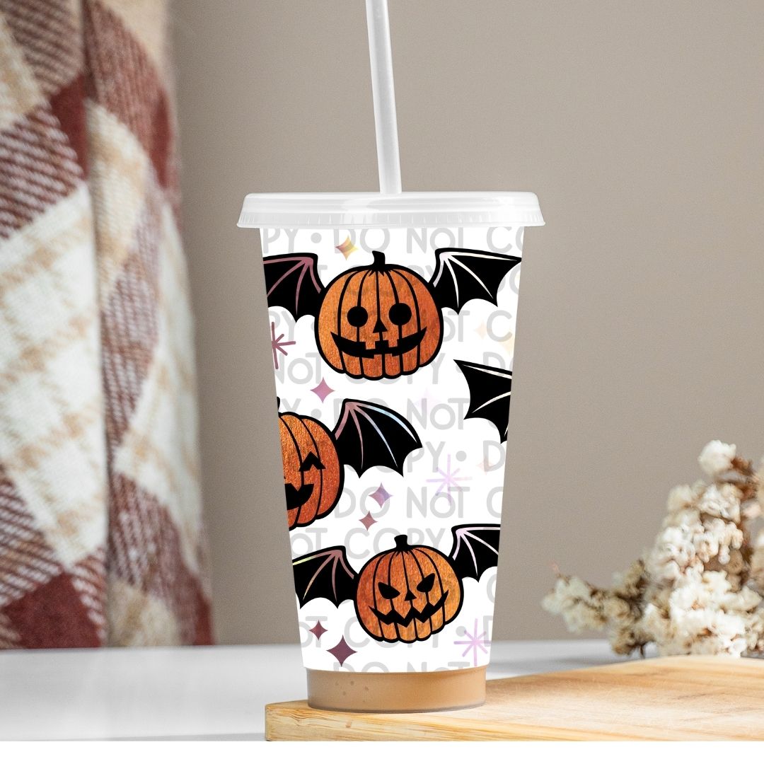 Pumpkin Bats - UV DTF 24oz Wrap