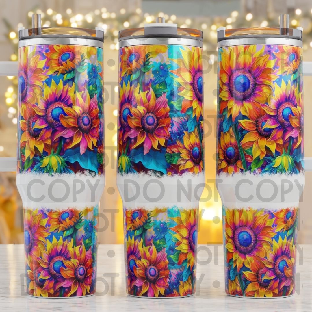 Sunflowers - 40oz  Sublimation Wrap