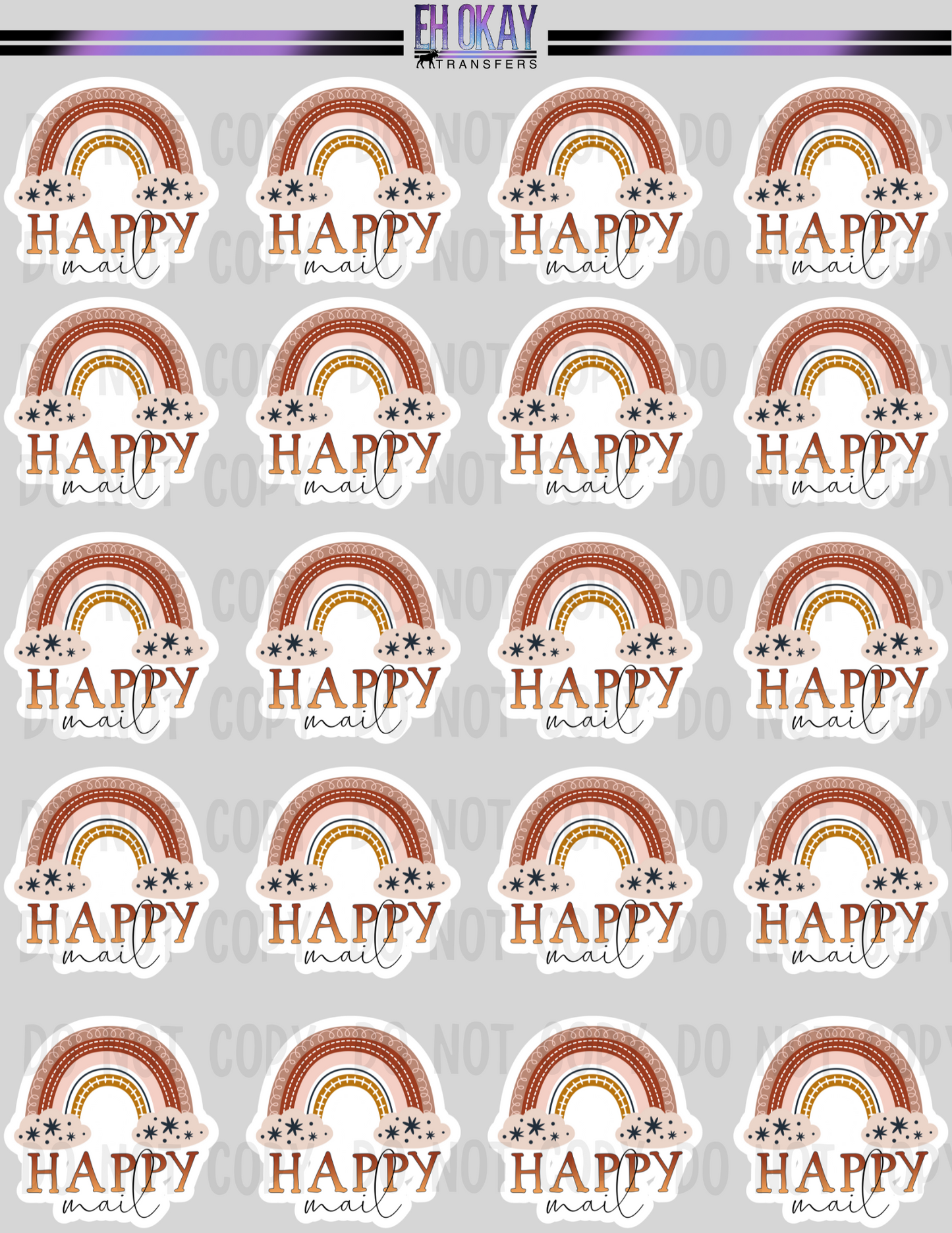 Happy Mail - Vinyl sticker sheet