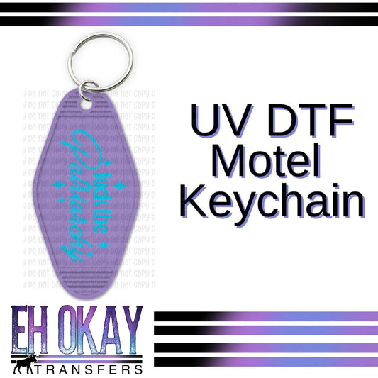 Fuck The Patriarchy Aqua - UV DTF Keychain Decal