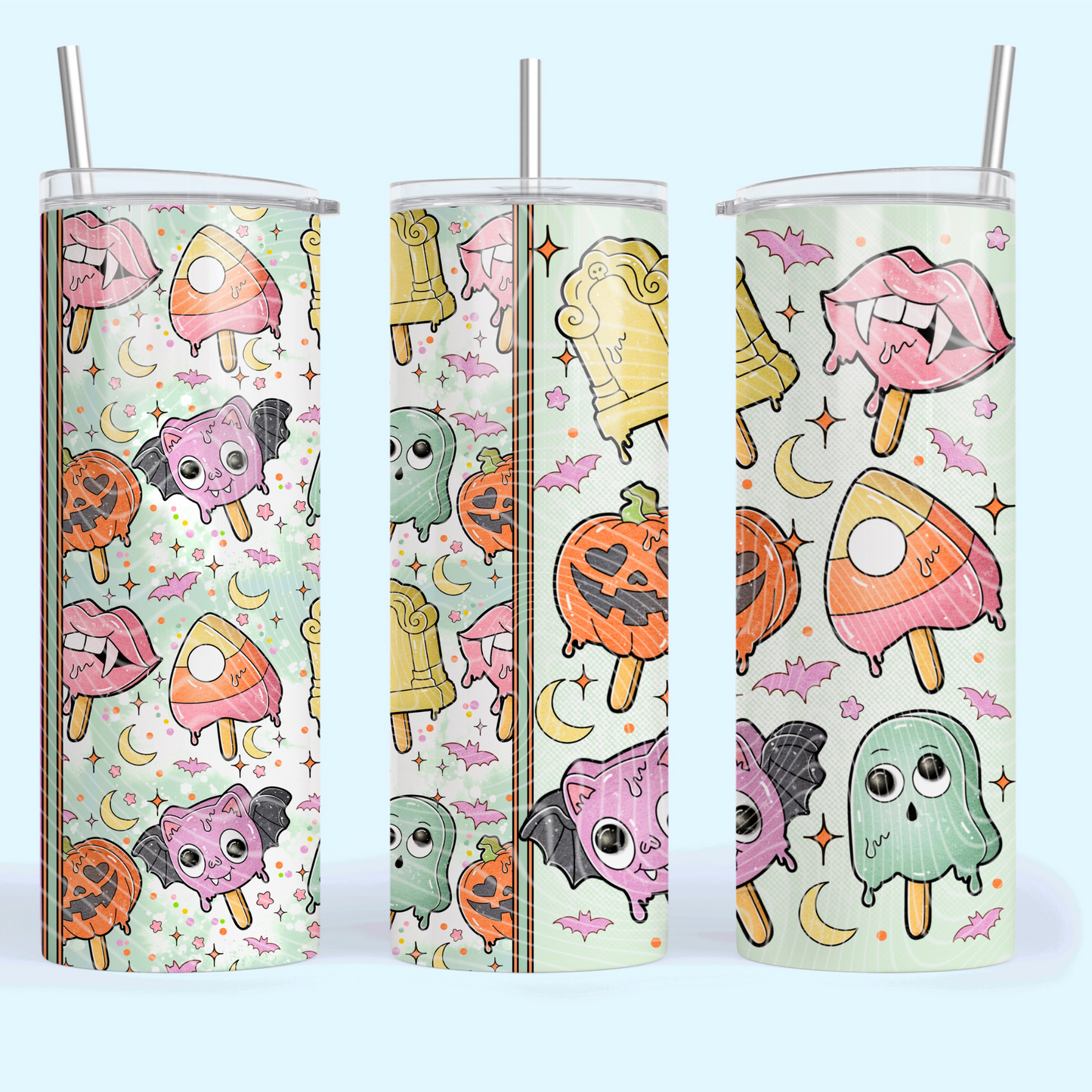 Halloween popsicles - Sublimation Straight Wrap