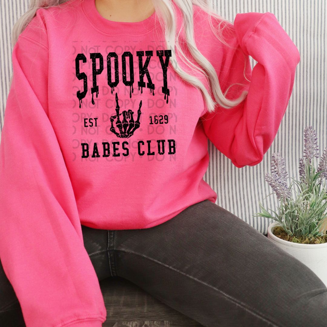 Spooky Babes Club Distressed - DTF