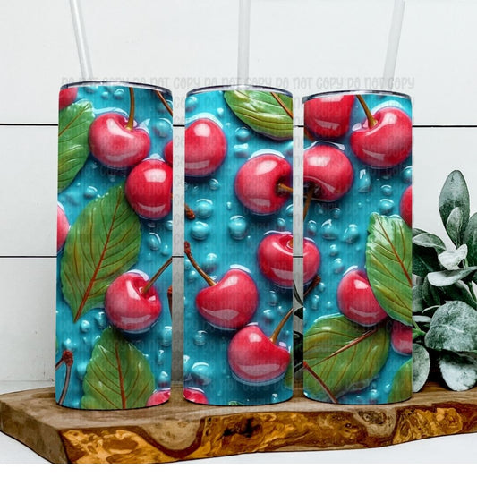 Cherries - Sublimation 20oz Tapered or Straight Wrap